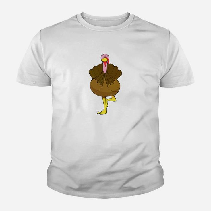 Yoga Turkey Funny Thanksgiving Day Graphic Youth T-shirt