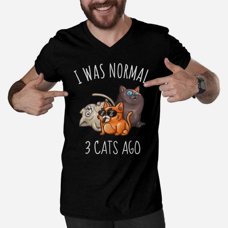 Cat Shirts Women Funny Cat Mom Dad Crazy Cat Lady Gift Shirt Men V-Neck Tshirt