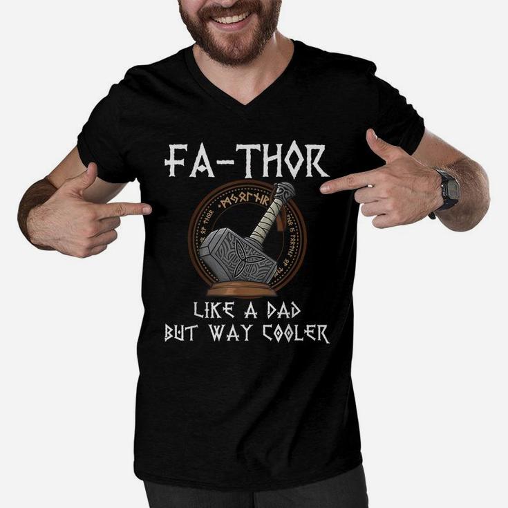 Fa-Thor - Fathers Day Fathers Day Gift Tshirt Dad Father Men V-Neck Tshirt