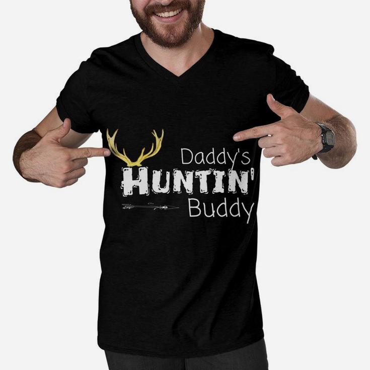 Kids Daddys Hunting Buddy Clothes Boy Girl Toddler Deer Hunter Men V-Neck Tshirt