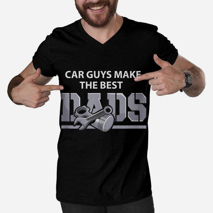 Mens Car Guys Make The Best Dads Shirt Father Muscle Car Daddy Men V-Neck Tshirt