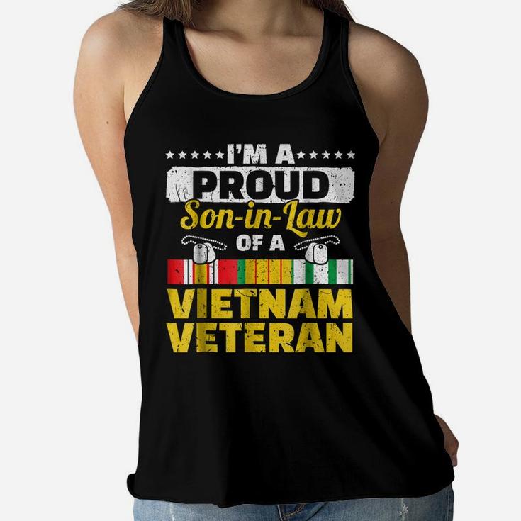 Vietnam Veteran Shirts Proud Son-In-Law Tees Men Boys Gifts Women Flowy Tank