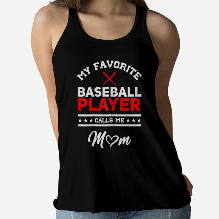 Womens Funny Baseball Design For Pitcher And Catcher Boys Baseball Women Flowy Tank