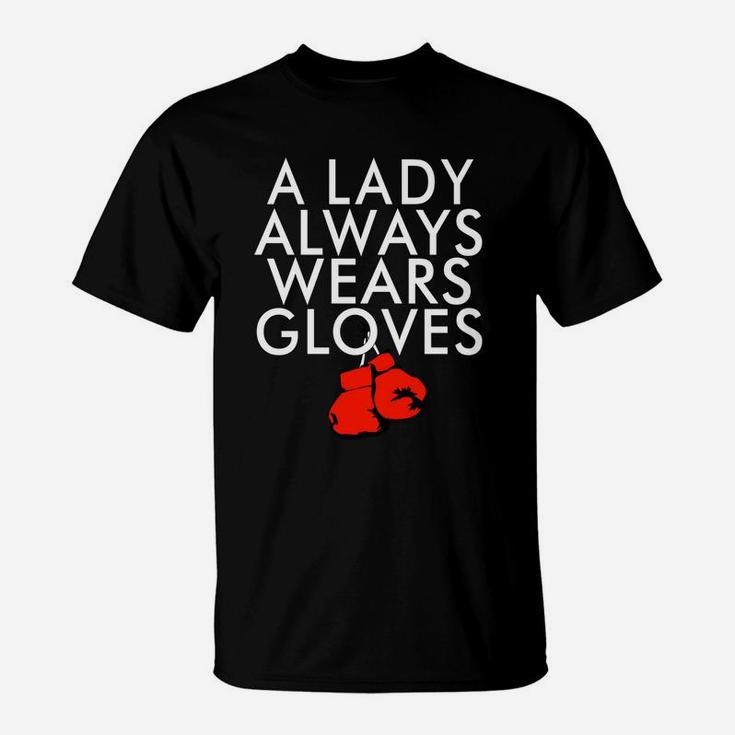 A Lady Always Wears Gloves Boxing Coach Spar T Shirt T-Shirt