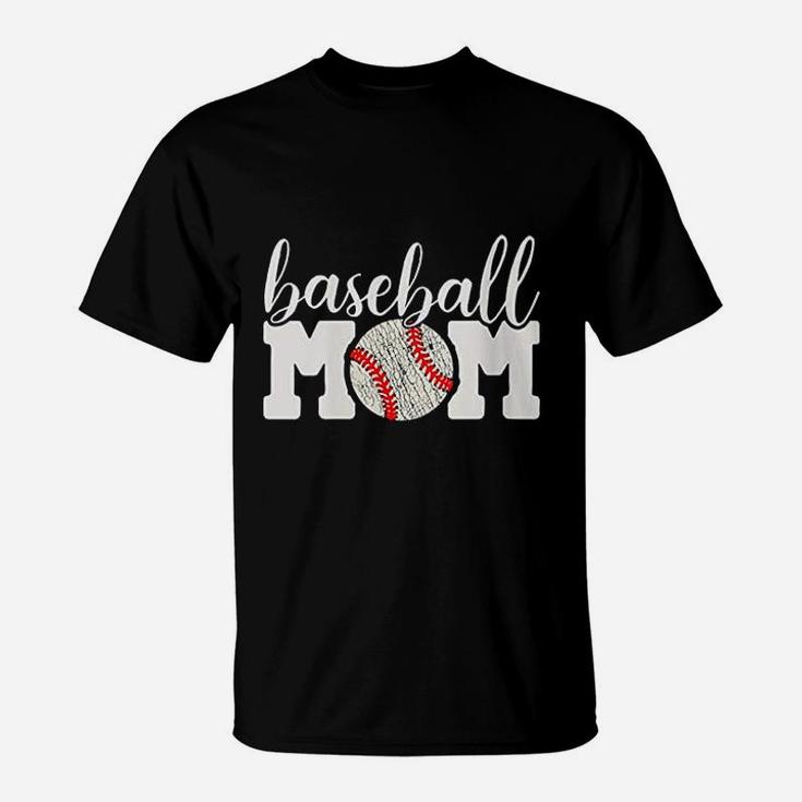Baseball Mom Gift Cheering Mother Of Boys T-Shirt