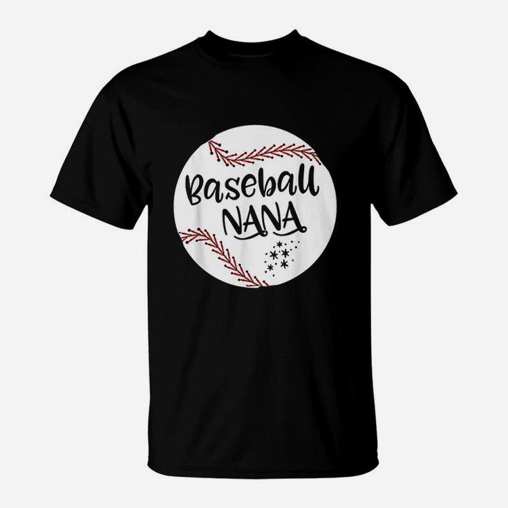 Baseball Nana For Grandma Women Mothers Day Gifts T-Shirt