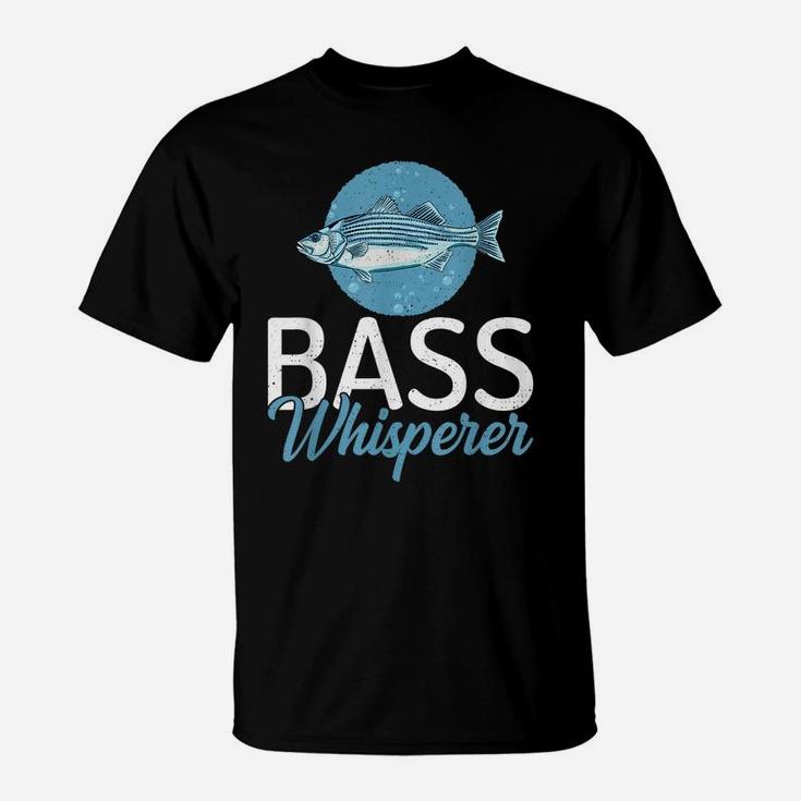 Bass Whisperer Angling Hunting Fishing T-Shirt