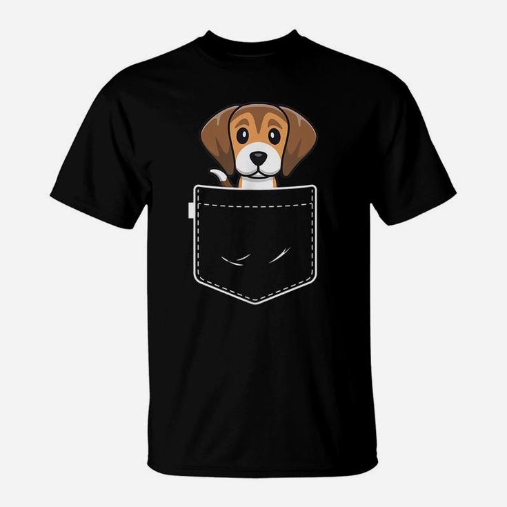 Beagle Dog In Pocket Tee Shirts Men Women Beagle Lover Gift T-Shirt
