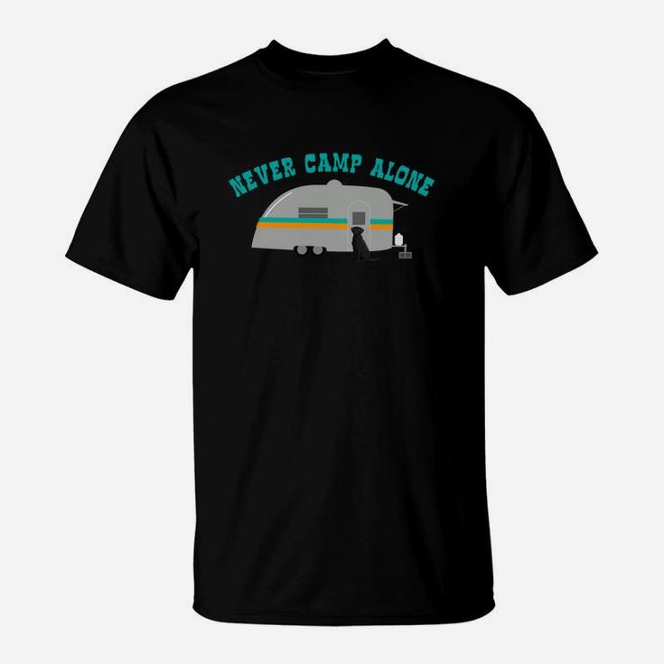 Black Labrador Retriever Shirt Dog Rv Funny Camping T-Shirt