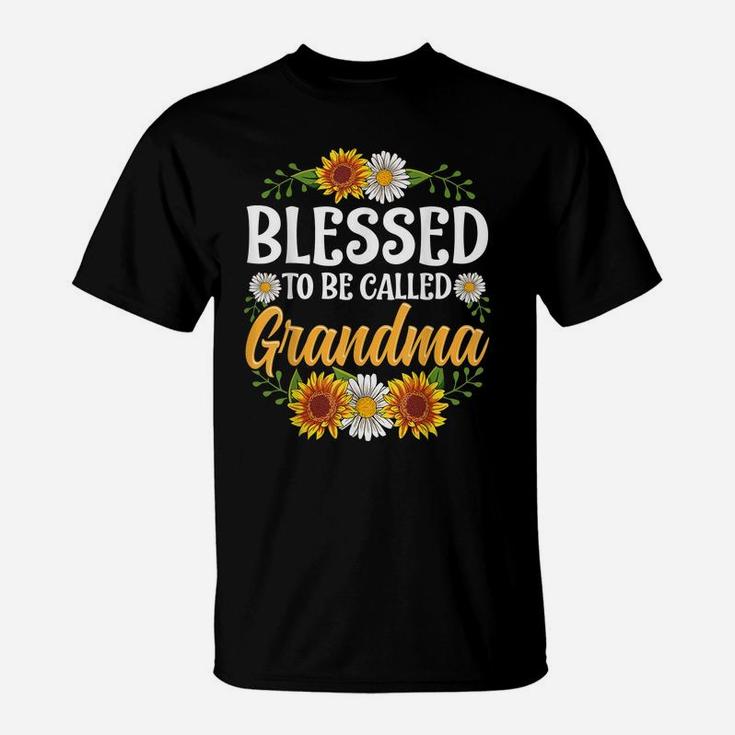 Blessed To Be Called Grandma Shirt Christmas Thanksgiving T-Shirt