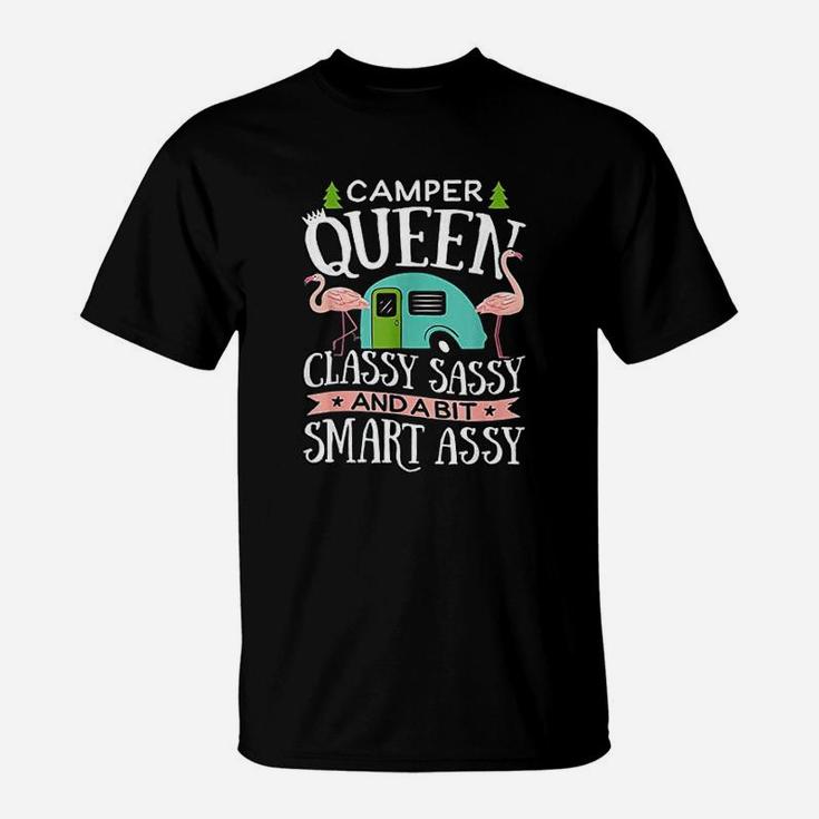 Camper Queen Classy Sassy Smart Assy Camping Rv T-Shirt
