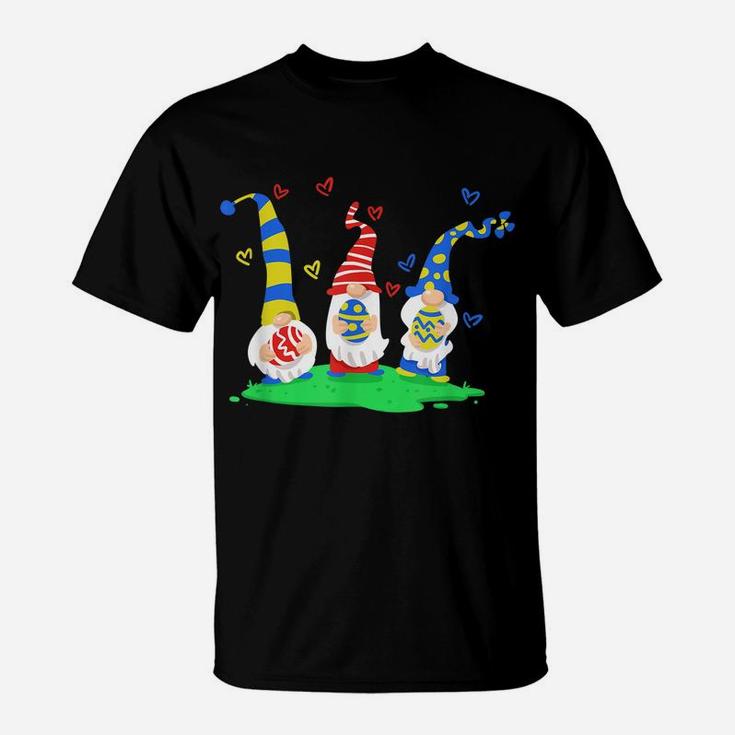 Cute Easter Gnomes Shirt - Gnome Hunting Easter Eggs T-Shirt
