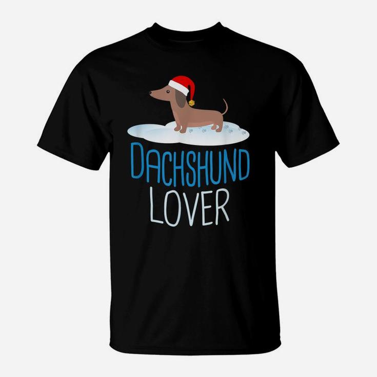 Dachshund Lover Christmas Holidays Weiner Dog Tee T-Shirt