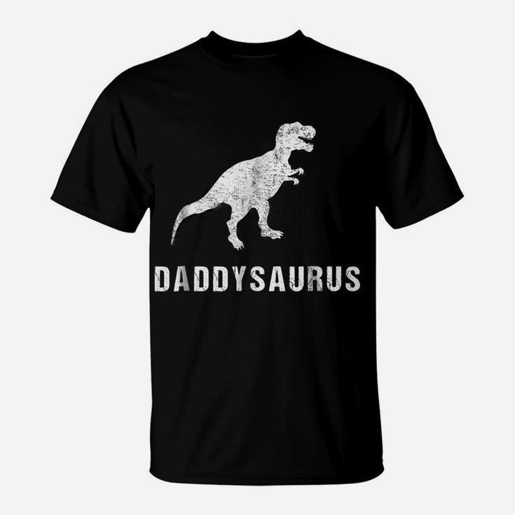 Daddysaurus Shirt Funny Dinosaur First Time Dad Gift Kids T-Shirt