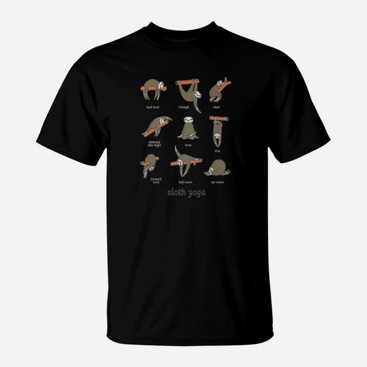 Eecute Sloth Sloth Yoga Definitive For Men Women T-Shirt