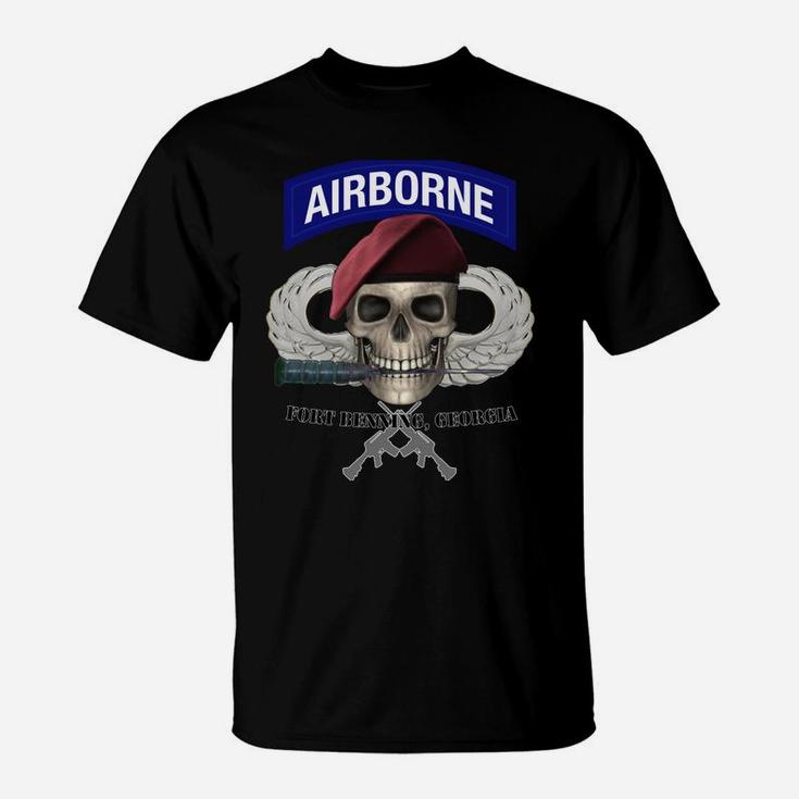 Fort Benning Army Base-Airborne Training-Columbus GA Design T-Shirt