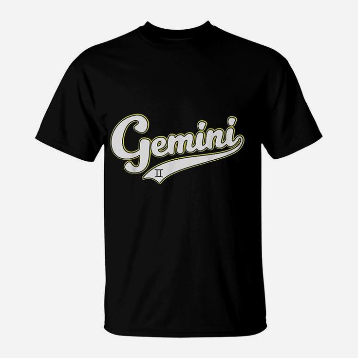 Gemini Zodiac Sign May June Birthday Astrology Gift Baseball T-Shirt