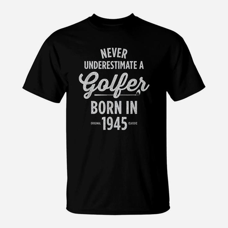 Gift For 76 Year Old Golfer Golfing 1945 T-Shirt