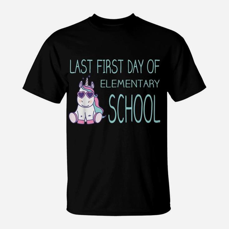 Girls 5Th Grade First Day Of School Unicorn Back To School T-Shirt