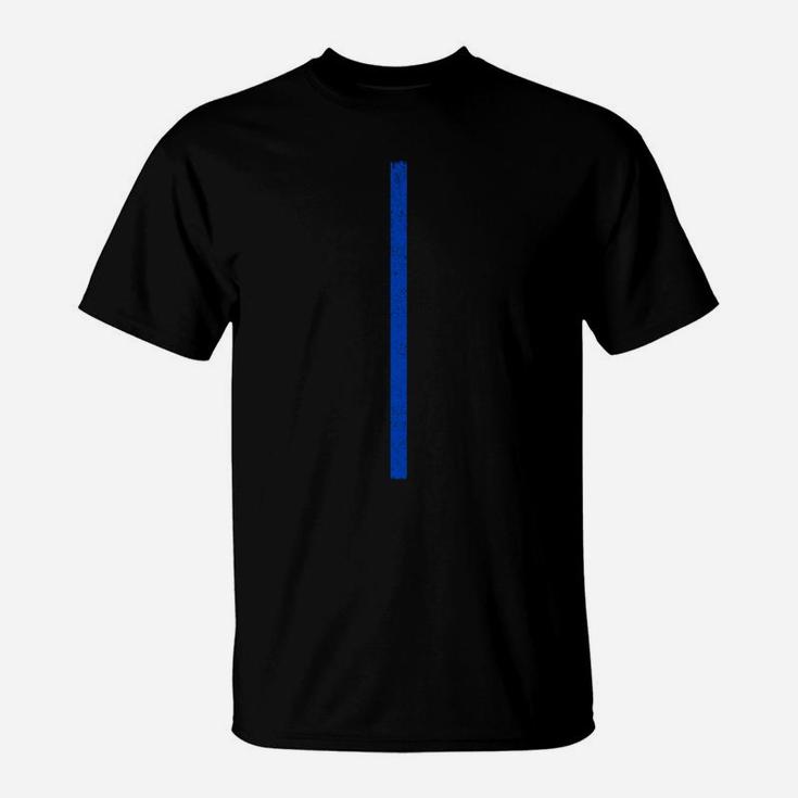 Grunge Thin Blue Line American Flag Police Officer Support Sweatshirt T-Shirt