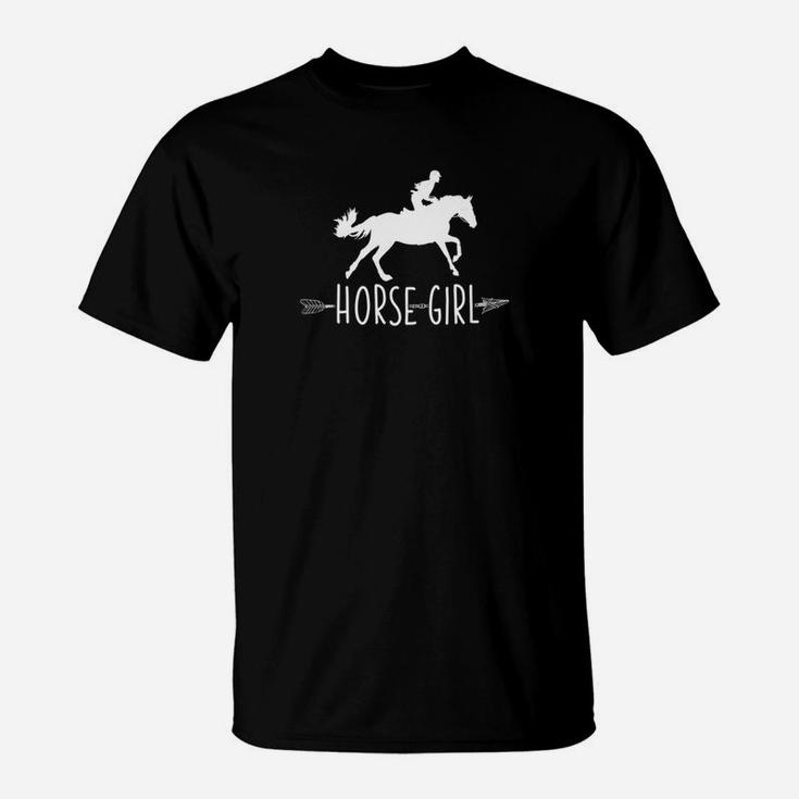 Horse Girl I Love My Horses Racing Riding Tee Gift T-Shirt