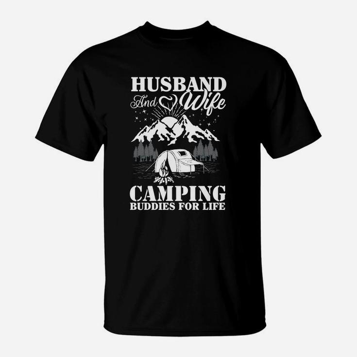 Husband And Wife Camping Buddies For Life T-Shirt