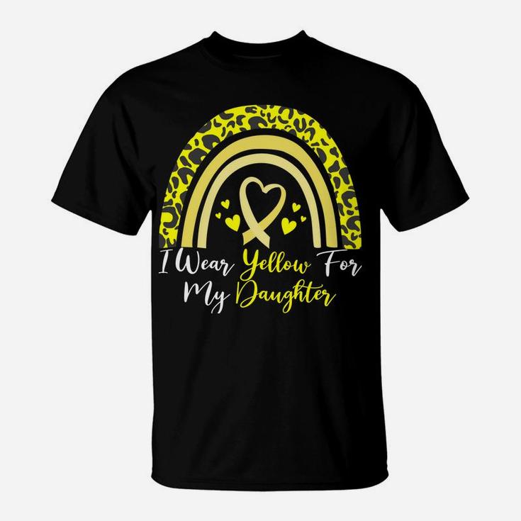 I Wear Yellow For My Daughter Spina Bifida Awareness Month Sweatshirt T-Shirt