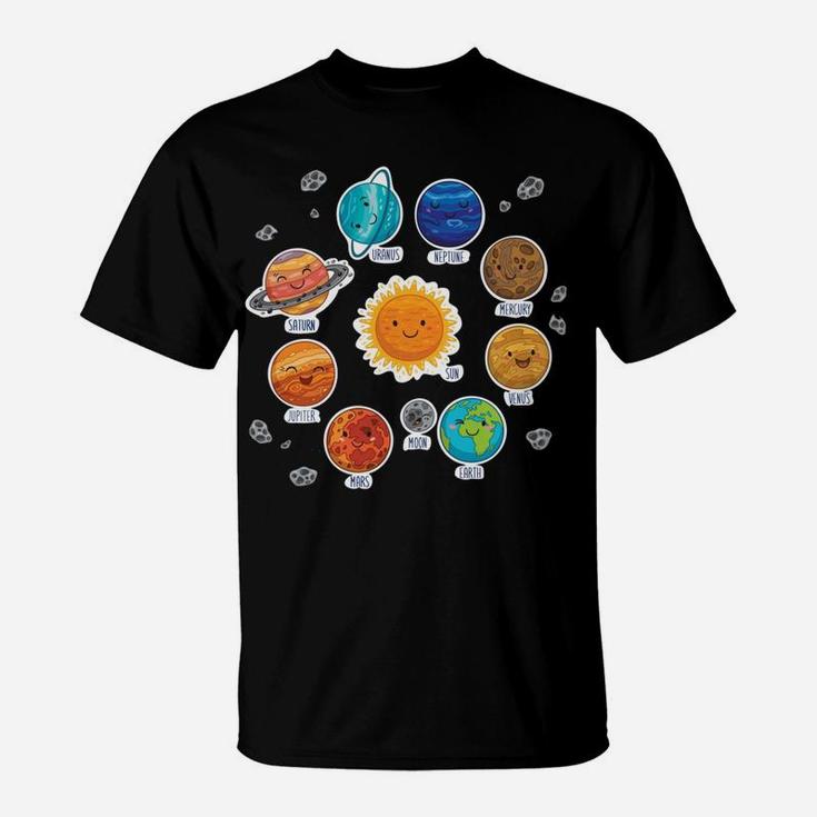 Just A Boy Who Loves Planets & Solar System Space Science T-Shirt
