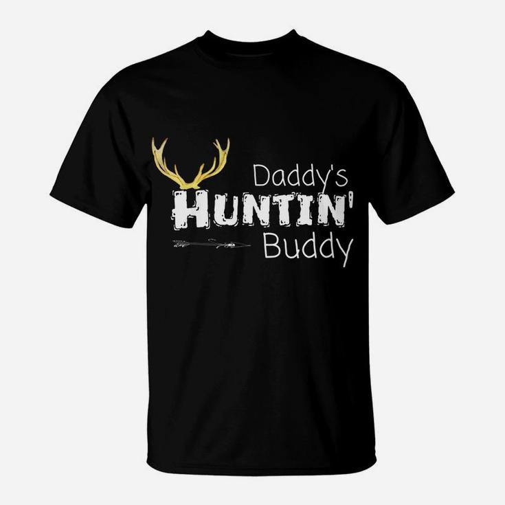 Kids Daddys Hunting Buddy Clothes Boy Girl Toddler Deer Hunter T-Shirt