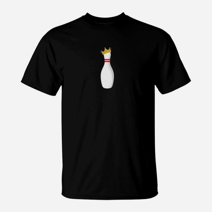 King Bowling Pin Funny Graphic Strikes Turkeys Tee T-Shirt