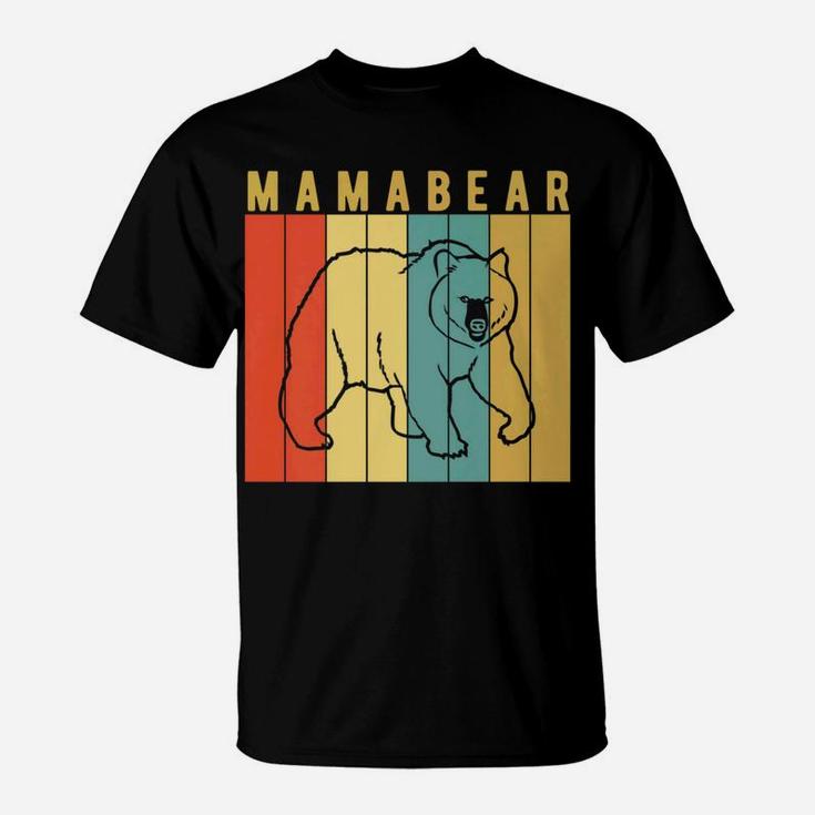 Mama Bear Vintage Retro Class Camping Gift T-Shirt