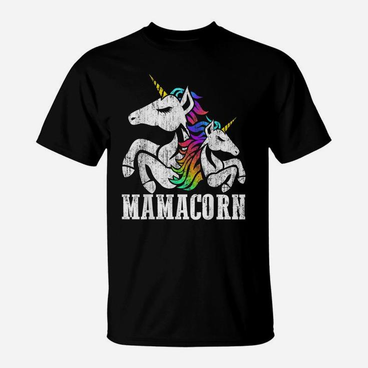 Mamacorn Unicorn Mom Baby Mommy Motherhood Christmas Gift T-Shirt