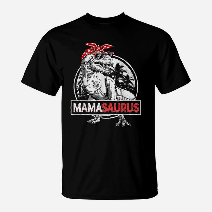 Mamasaurus T Rex Dinosaur Funny Mama Saurus Family Matching T-Shirt