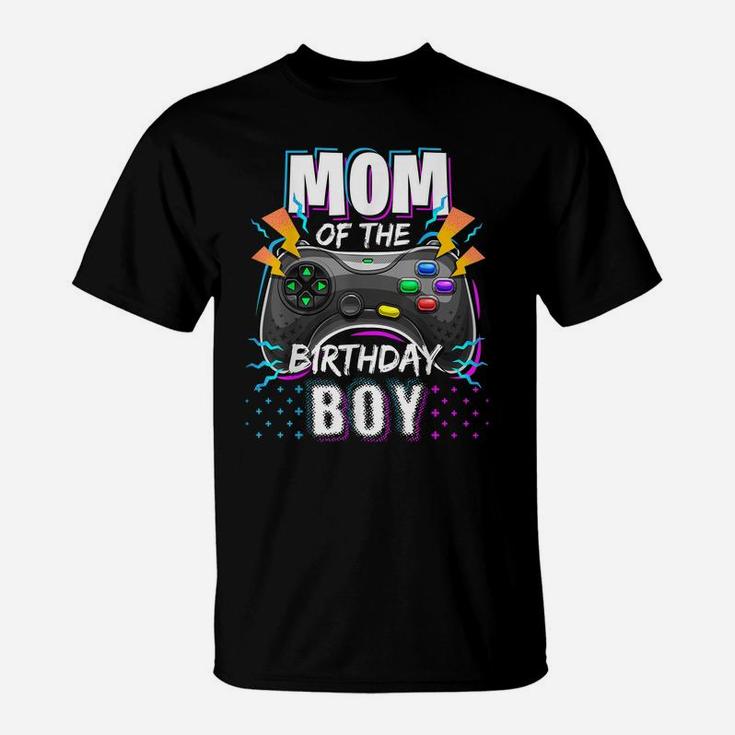 Mom Of The Birthday Boy Matching Video Gamer Birthday Party T-Shirt