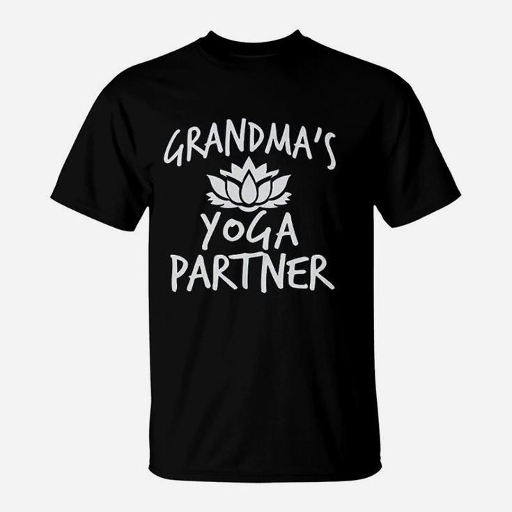 Mommys Grandmas Or Aunties Yoga Partner T-Shirt