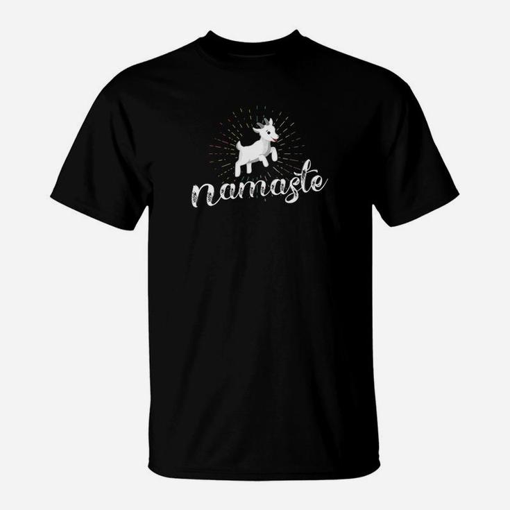 Namaste Goat Yoga Women Savasana Farm Class Gift T-Shirt