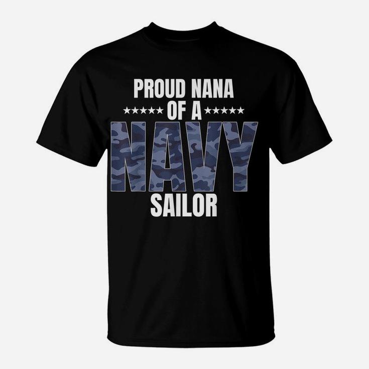 Proud Nana Of A Navy Sailor Veteran Day T-Shirt