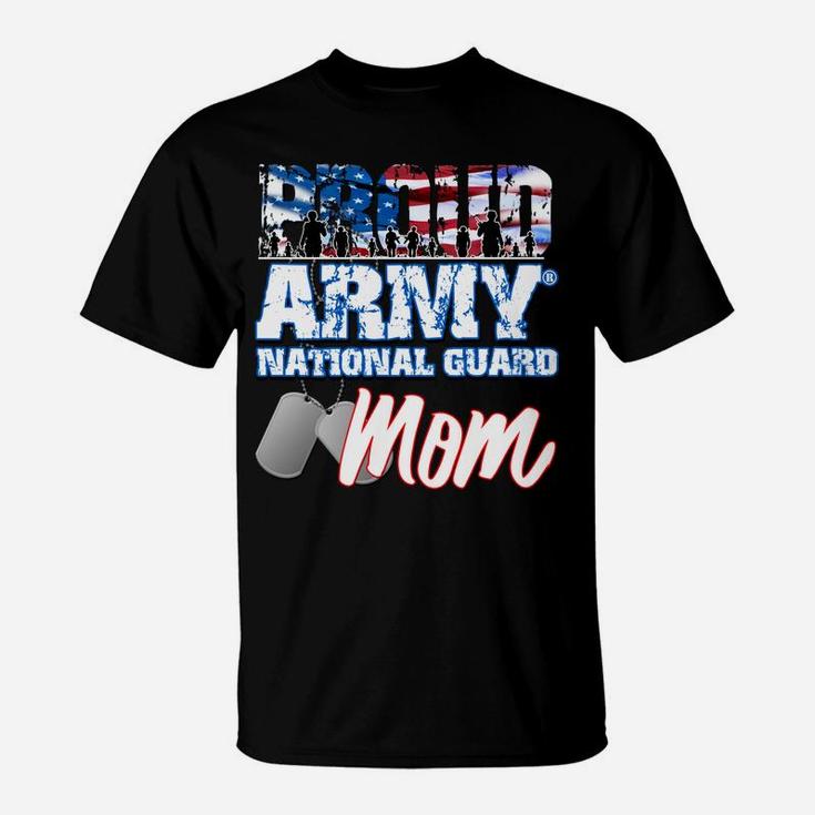 Proud Patriotic Army National Guard Mom Usa Flag Mothers Day Sweatshirt T-Shirt