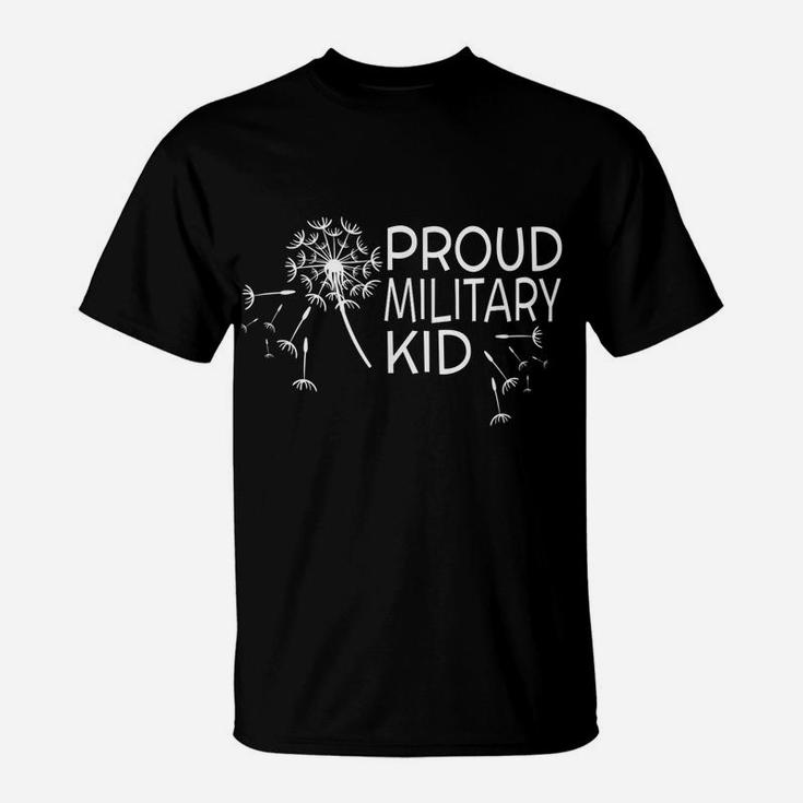 Purple Proud Military Child Of Veteran Soldier For April T-Shirt