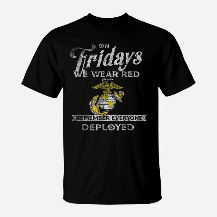 Remember Everyone Veteran Deployed Red Friday Tee T-Shirt