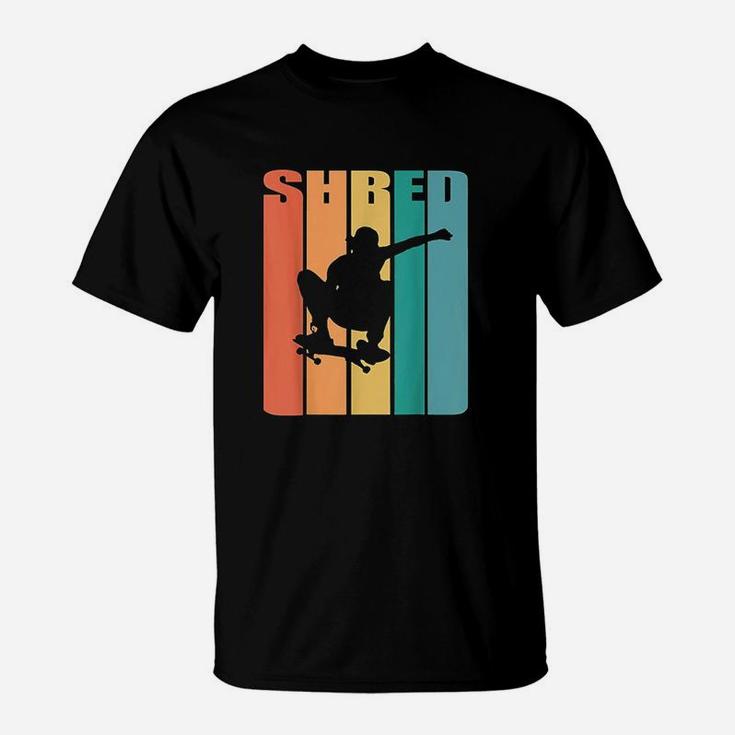 Skateboarding Shred Old School Skate 80s Skateboard T-Shirt