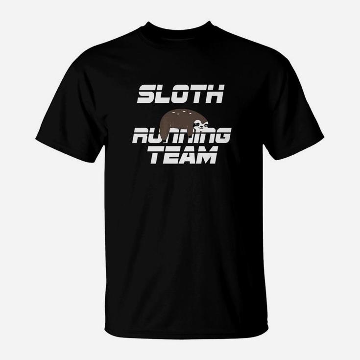 Sloth Running Team Half Marathon 5k Funny Runner Gift T-Shirt