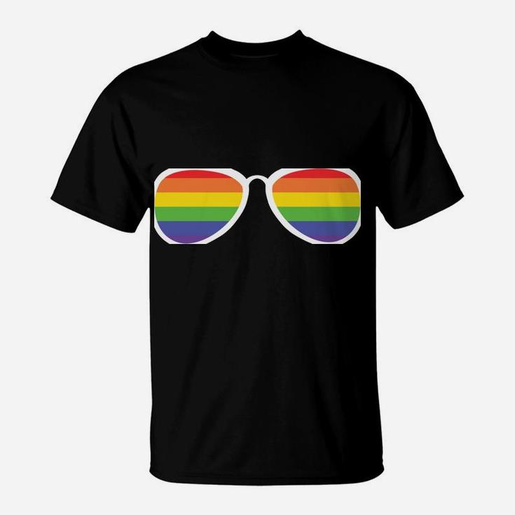 Sounds Gay I'm In Funny Rainbow Sunglasses Lgbt Pride T-Shirt
