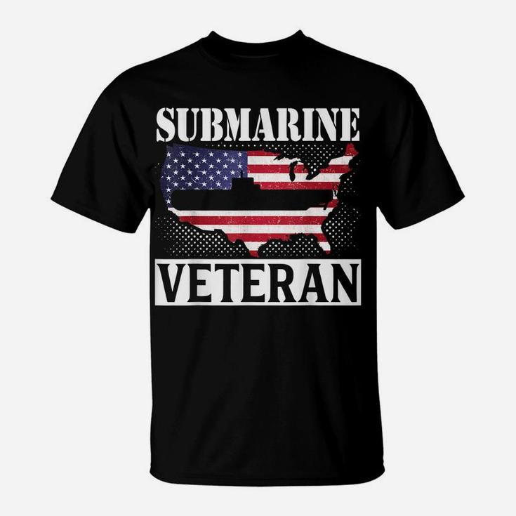 Submarine Veteran Fighting For Freedom Patriot Veterans Day T-Shirt