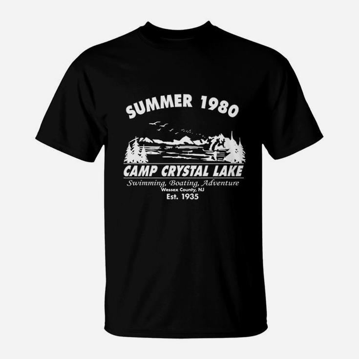 Summer 1980 Men Funny Graphic Camping Vintage Cool 80s Novelty T-Shirt