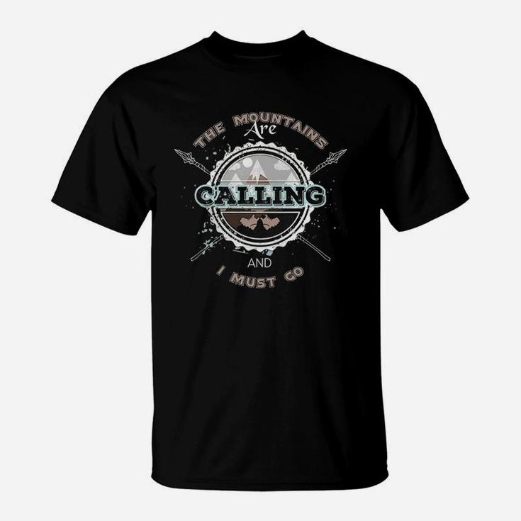 The Mountains Are Calling Hiking Tee T-Shirt
