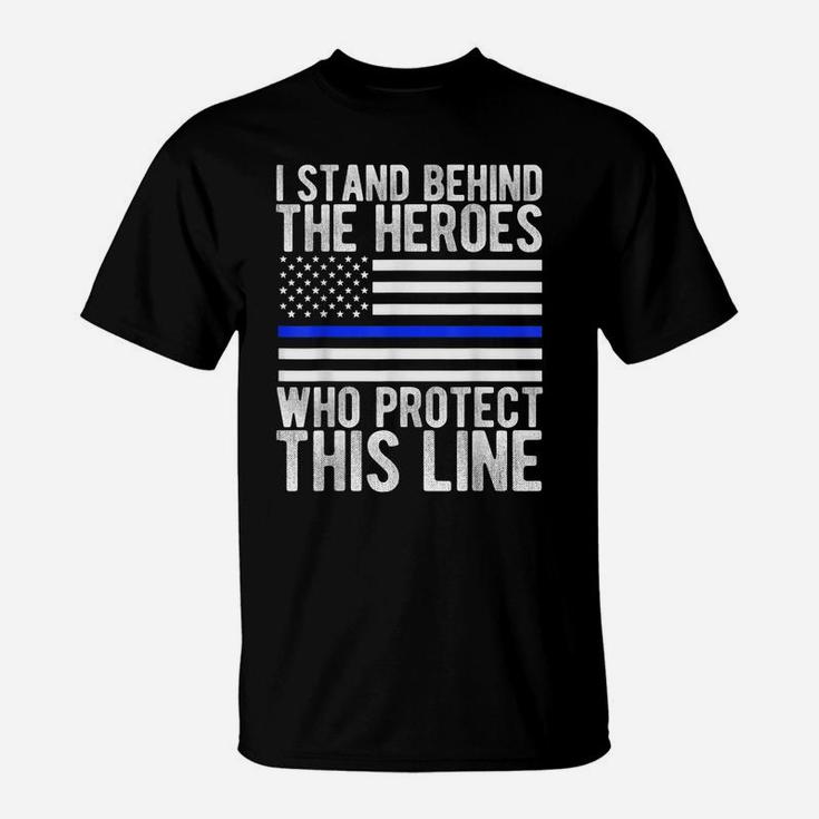 Thin Blue Line Shirt Police Flag Hero T-Shirt