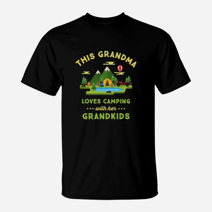 This Grandma Loves Camping With Her Grandkids T-Shirt