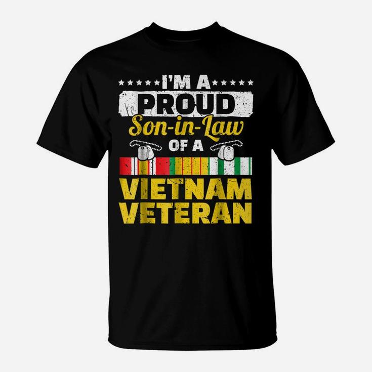 Vietnam Veteran Shirts Proud Son-In-Law Tees Men Boys Gifts T-Shirt