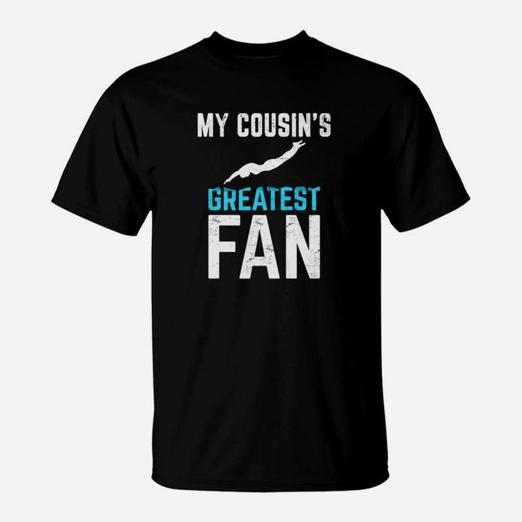 Vintage Graphic My Cousin Greatest Fan Swimming T-Shirt